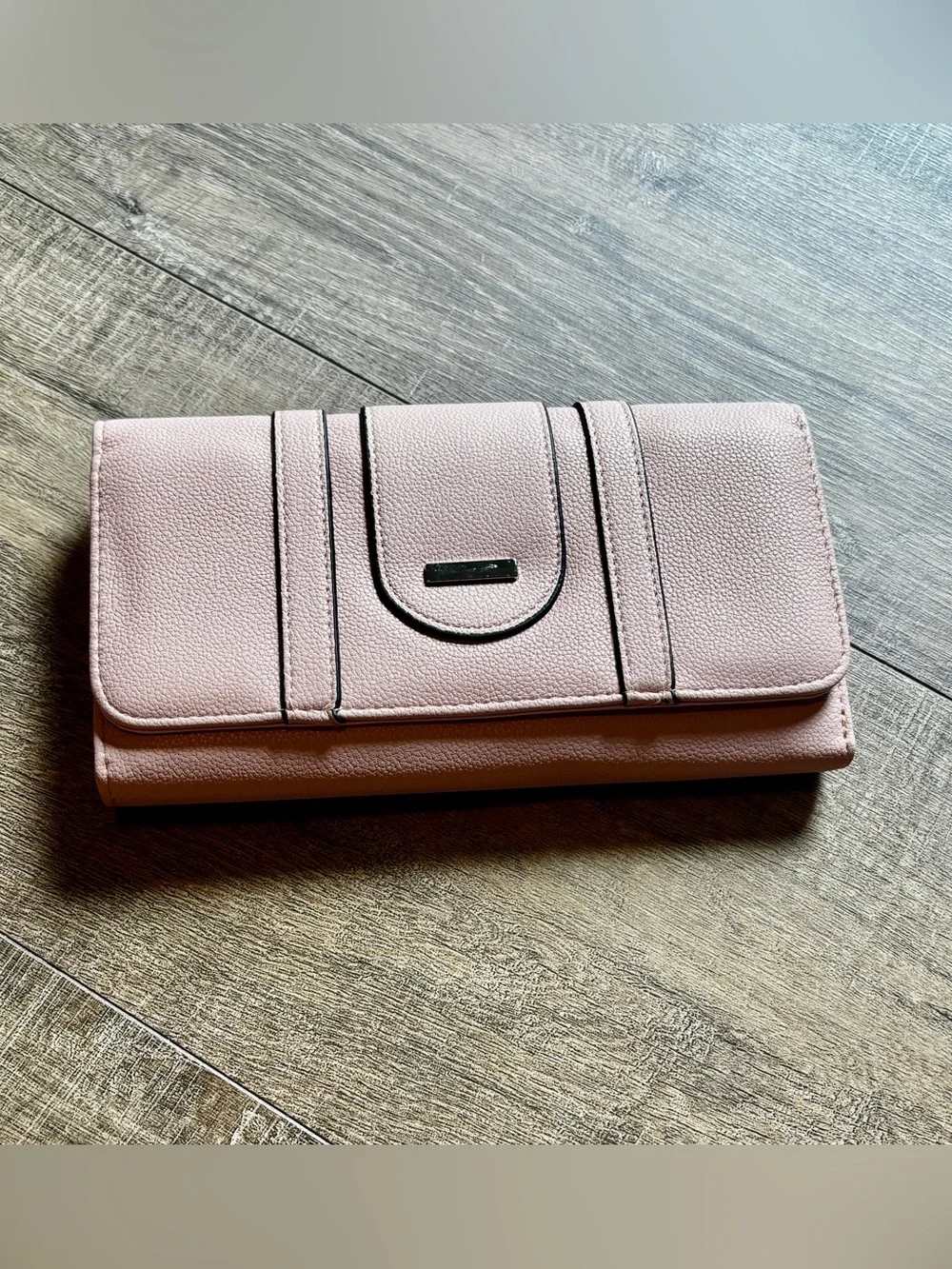 NWT Couture Gems Blush Pink Vegan Leather Checkbook Wallet
